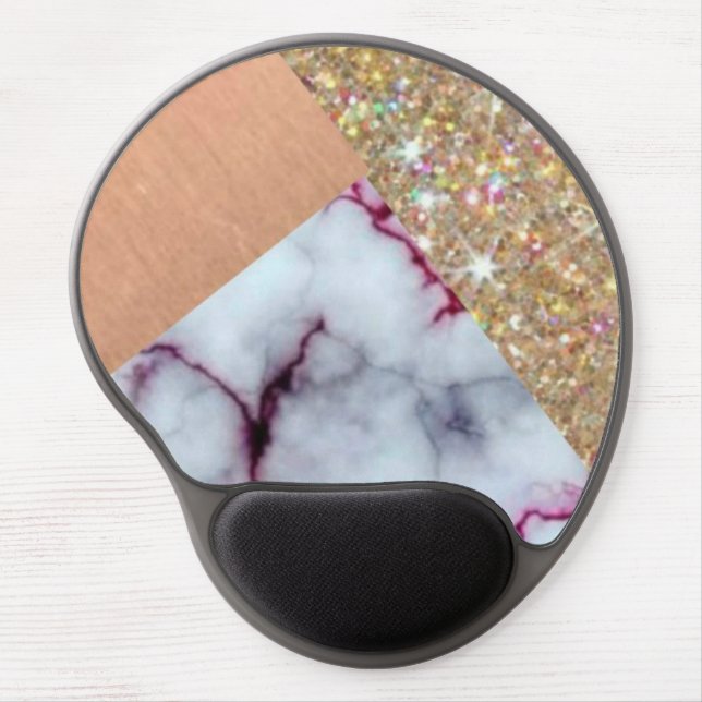 Marble Glitter| Gel Mouse Pad (Front)