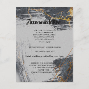 Marble Glitter Geometric Accommodation card