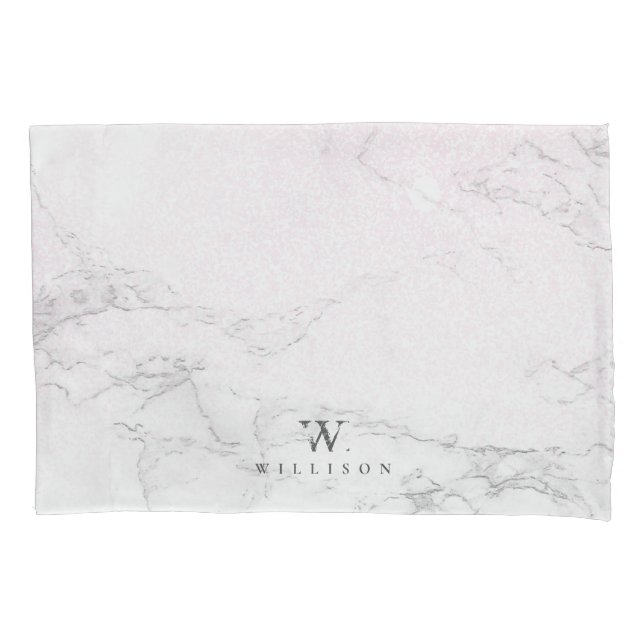 Marble Glitter Personalized design Pillow Case (Front)