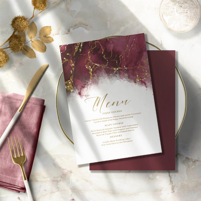 Marble Glitter Wedding Burgundy Gold ID644 (Creator Uploaded)