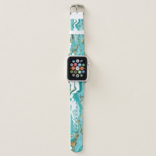 Marble gold abstract vintage background apple watch band