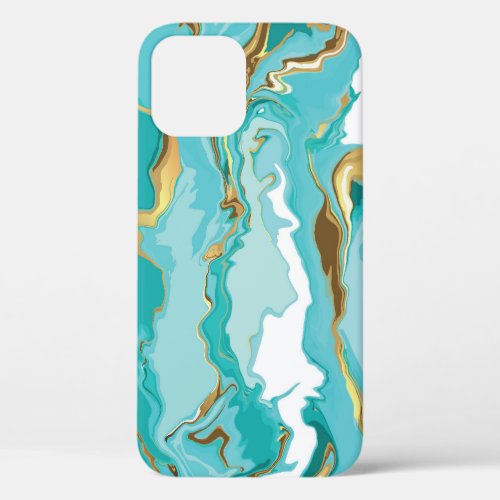 Marble gold abstract vintage background iPhone 12 case