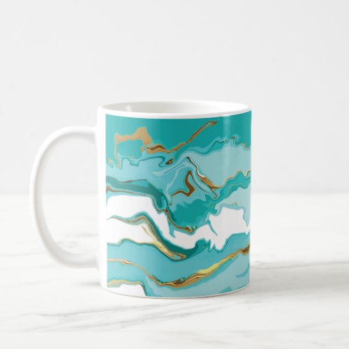 Marble gold abstract vintage background coffee mug