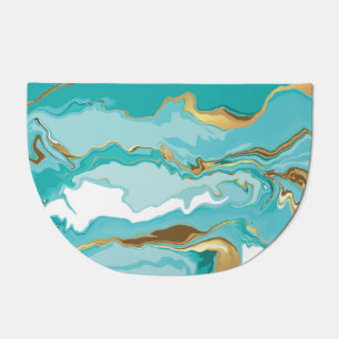 Marble, gold: abstract vintage background. doormat