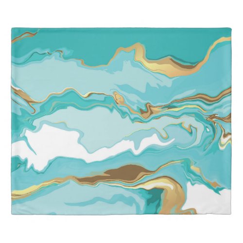Marble gold abstract vintage background duvet cover