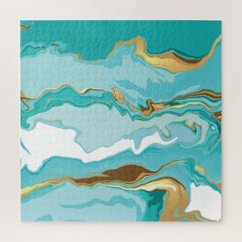 Marble gold abstract vintage background jigsaw puzzle