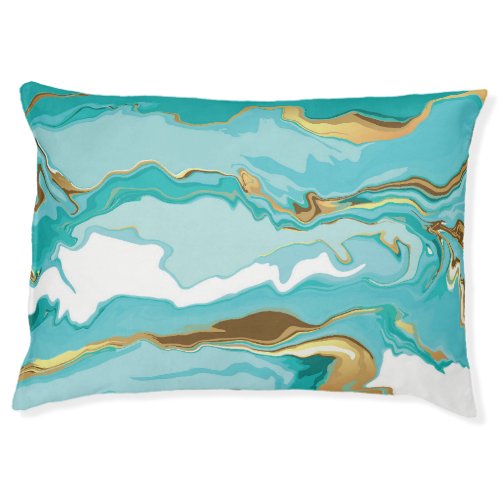 Marble gold abstract vintage background pet bed