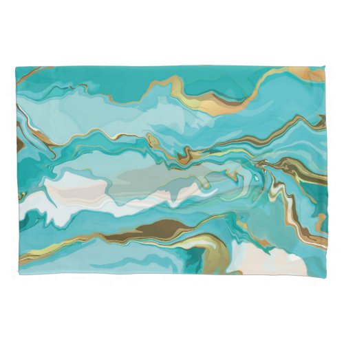 Marble gold abstract vintage background pillow case