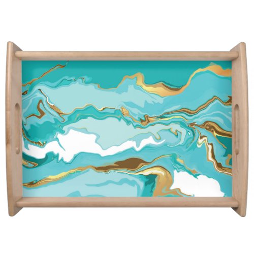 Marble gold abstract vintage background serving tray