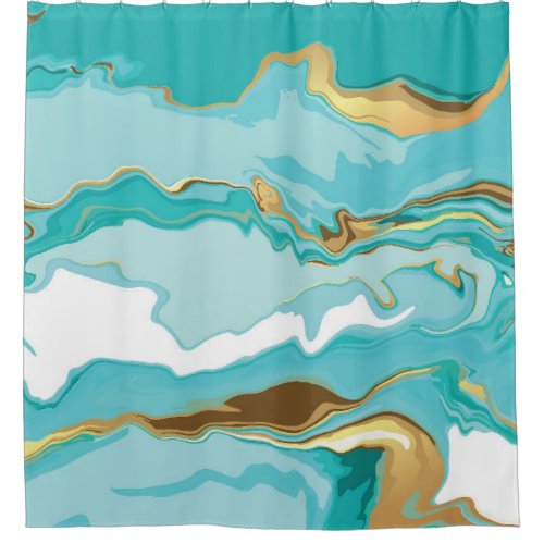 Marble gold abstract vintage background shower curtain