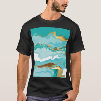 Marble, gold: abstract vintage background. T-Shirt