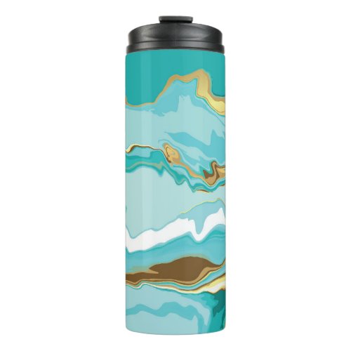 Marble gold abstract vintage background thermal tumbler