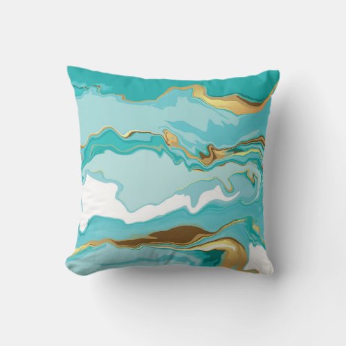 Marble gold abstract vintage background throw pillow