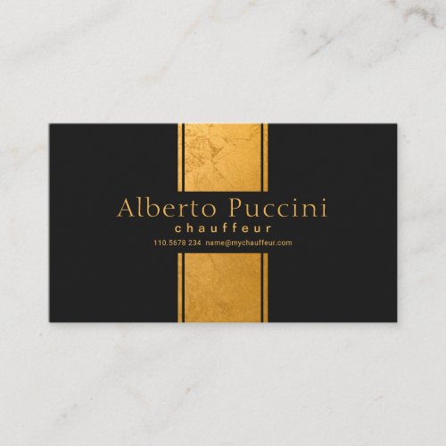 Marble Gold Column Exquisite Simple Chauffeur Business Card