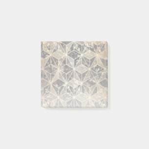 Marble & Gold Geometric Pattern Post-it Notes
