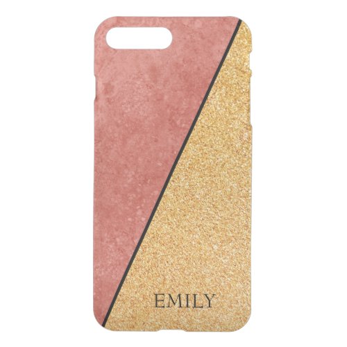 Marble  Gold Glitter iPhone 8 Plus7 Plus Case