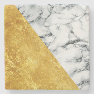 Marble + Gold Stone Coaster