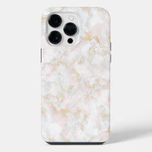 marble gold white pink iPhone case