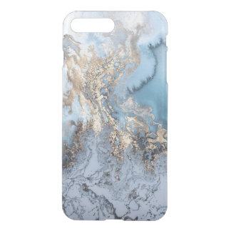 Marble Golden Blue Abstract iPhone7 plus Case
