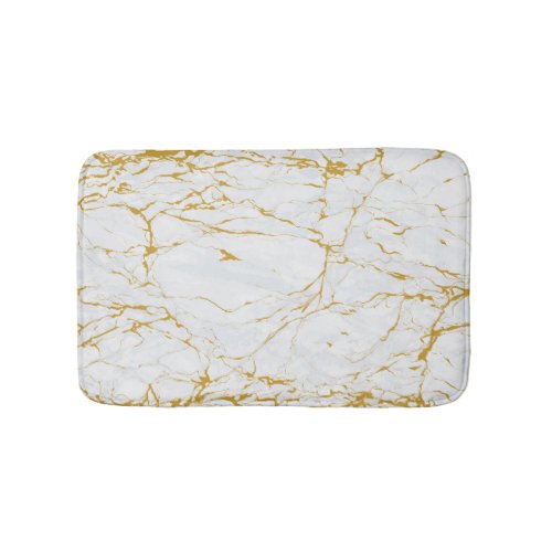 Marble Golden Texture Seamless Pattern Bath Mat