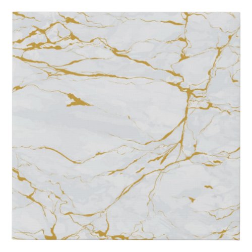 Marble Golden Texture Seamless Pattern Faux Canvas Print