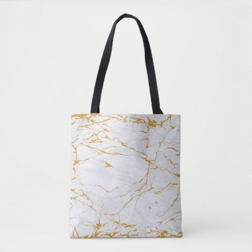 Marble Golden Texture Seamless Pattern Tote Bag