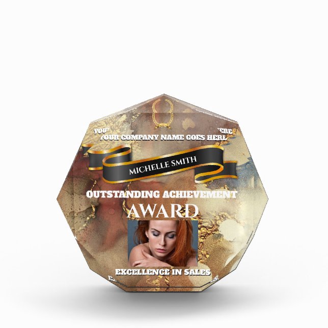 Marble granite annual business employee award DIY (Front)