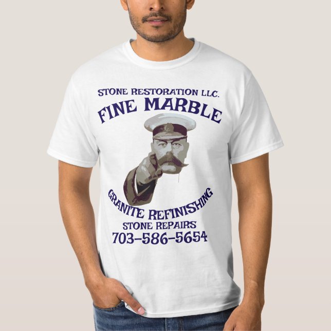 Marble Granite Refinishing Repair 703-586-5654 VA T-Shirt (Front)