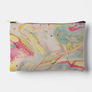 Marble Granite Texture Colorful Accessory Pouch