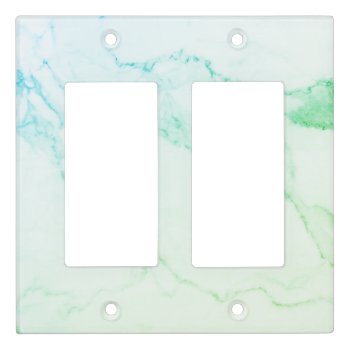 Marble Green Blue Light Switch Cover by TheSillyHippy at Zazzle