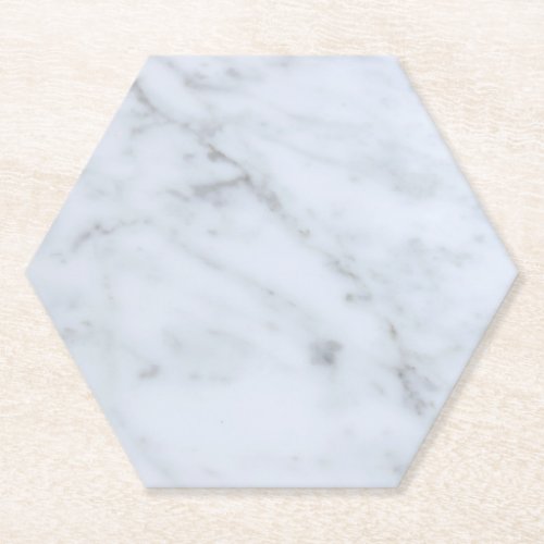 Marble Grey White Paper Coaster