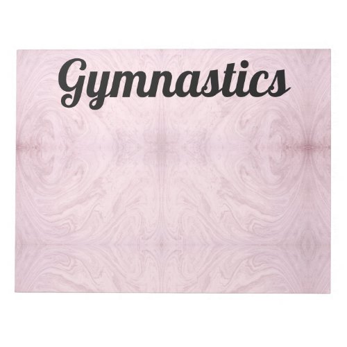 Marble Gymnastics Notepad