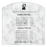 Elegant Marble Salon Retail Open Sign Store Hours | Zazzle