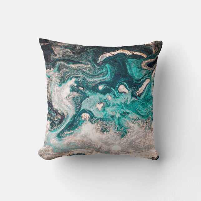 Marble Handmade: Traditional Luxury Texture. Throw Pillow (Front)