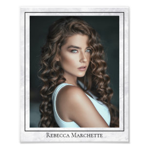 Marble Headshot Photo Template 8x10 Border Prints