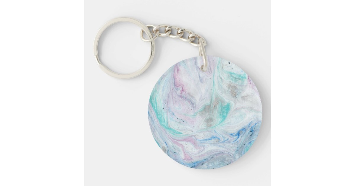 Marble I Keychain | Zazzle
