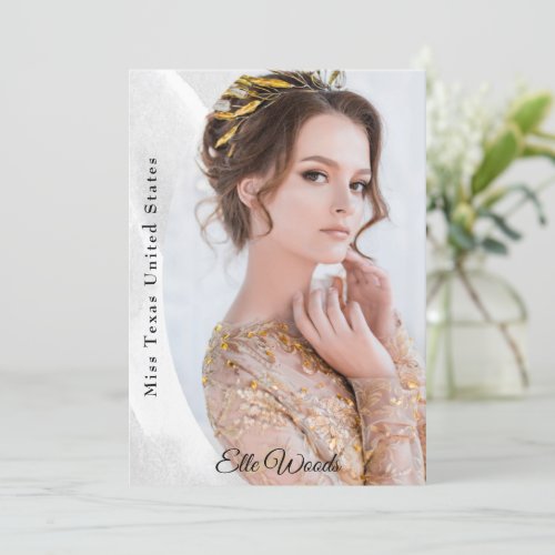 Marble Ice Autograph Cards for Pageants