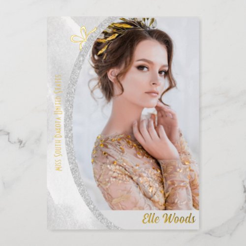 Marble Ice Foil Autograph Cards for Pageant