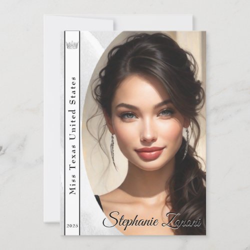Marble Ice Pageant Sash Autograph Card