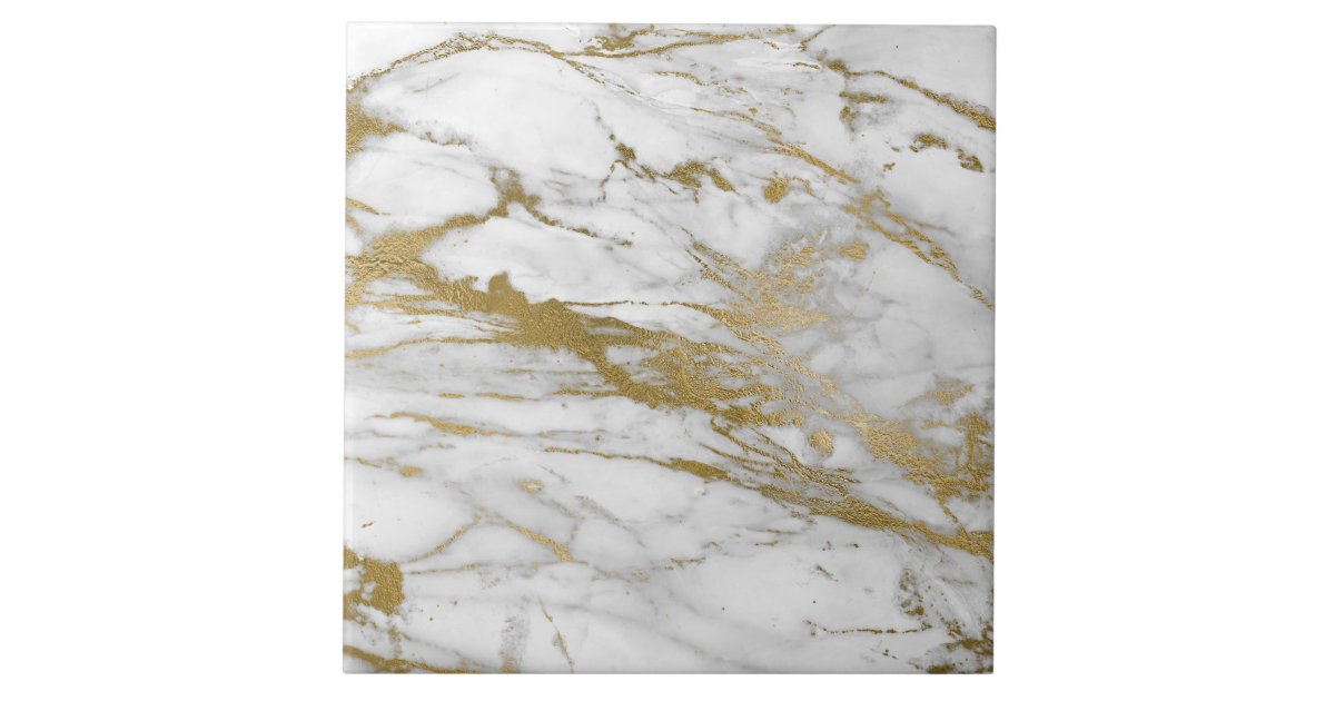 Flower Marble White & Gold Coaster Pack of 2, Homewares