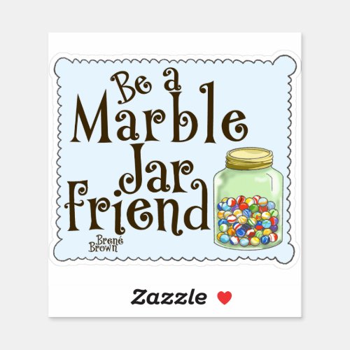 Marble Jar Sticker _ Blue