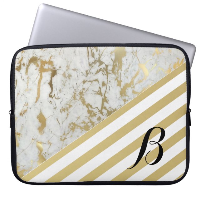Marble Laptop Sleeve (Front)