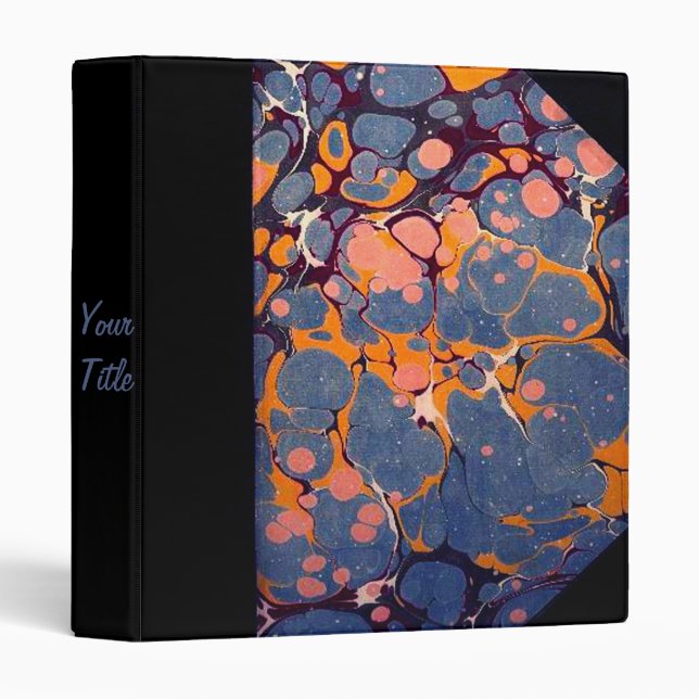 Marble Ledger Binder (Front/Spine)