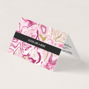 Marble Lip Product Distributor Business Card