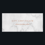 Marble Look Gift Certificate<br><div class="desc">This stylish, modern gift certificate features a marble look background.</div>