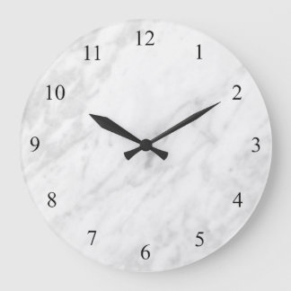 Marble Look Large Clock
