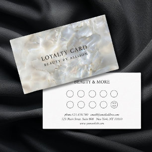 Marble, Loyalty 10,  Salon Business Card