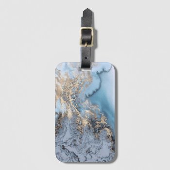 Marble Luggage Tag by NatureTales at Zazzle