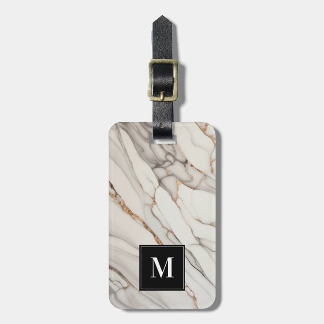 Marble Luggage Tags (Front Vertical)
