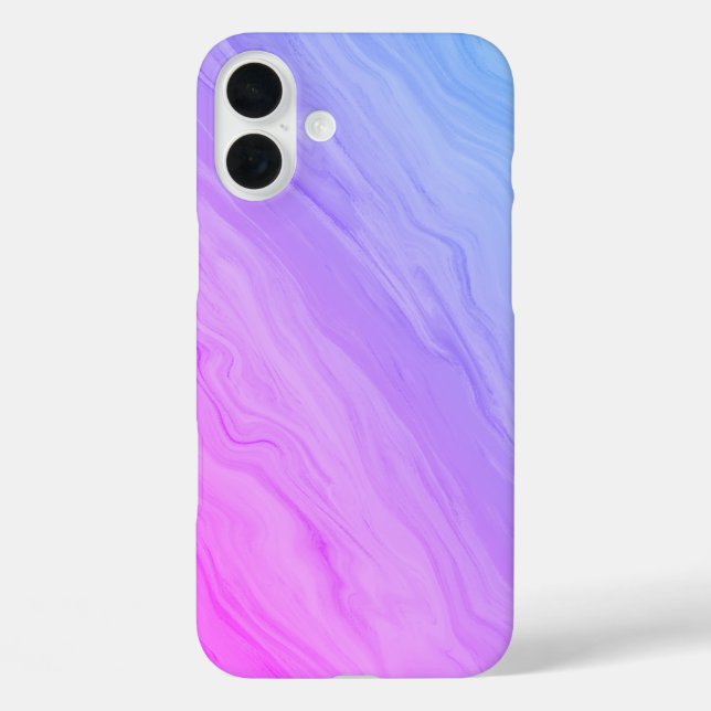 Marble Luxe – Blue and Purple Gradient Case-Mate iPhone Case (Back)